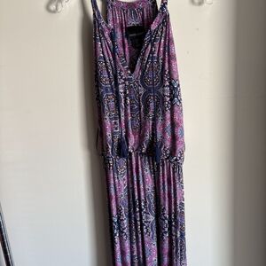 Cynthia Rowley Pink and Blue Patterned Dress